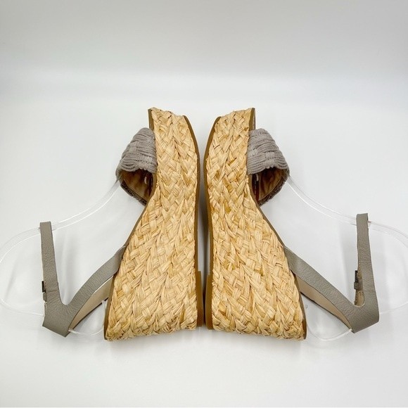 Splendid Women's Marlene Gray Espadrille Platform Wedges Sandals Size 6.5 NEW - Picture 9 of 15